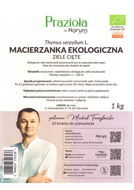 Etykieta produktu